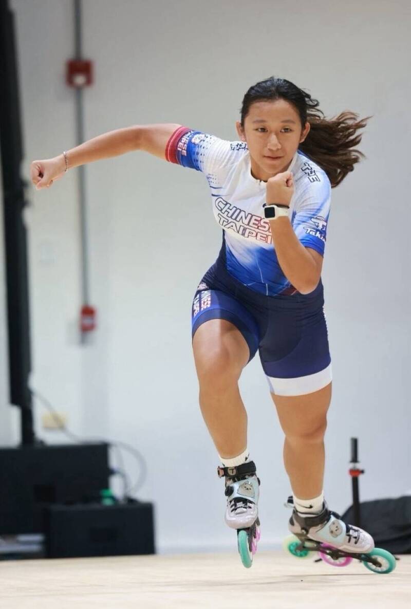 3度落選國手不放棄！苗栗女孩黃詩庭滑輪世錦賽摘下台灣首金