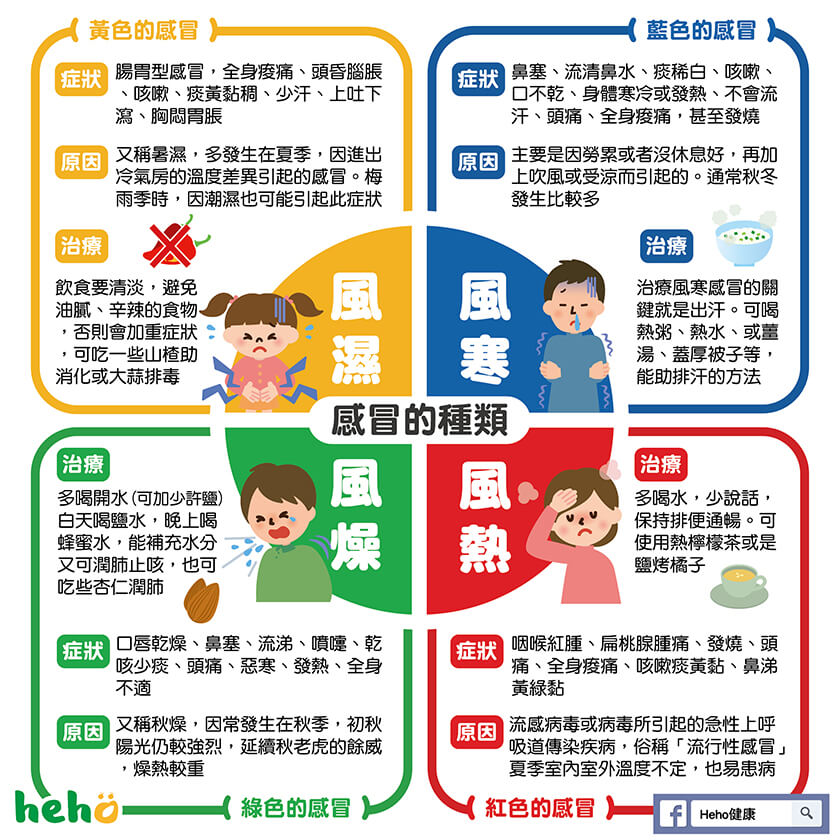 感冒一直好不了？看懂「風寒、風熱」4 種感冒類型，對症解救換季不適