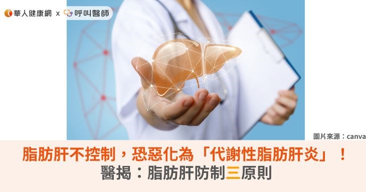 脂肪肝不控制，恐惡化為「代謝性脂肪肝炎」！醫揭：脂肪肝防制三原則