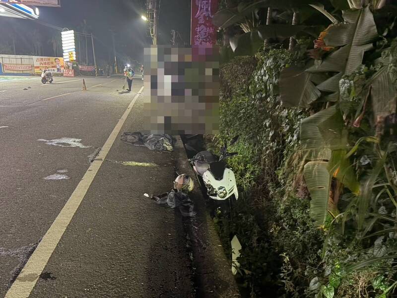 車禍熱點！屏科大聯外幹道昇華路 連2天同地點機車摔水溝