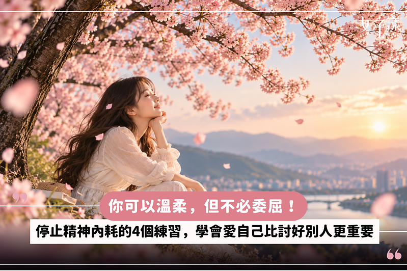 你可以溫柔，但不必委屈！停止精神內耗的4個練習，學會愛自己比討好別人更重要
