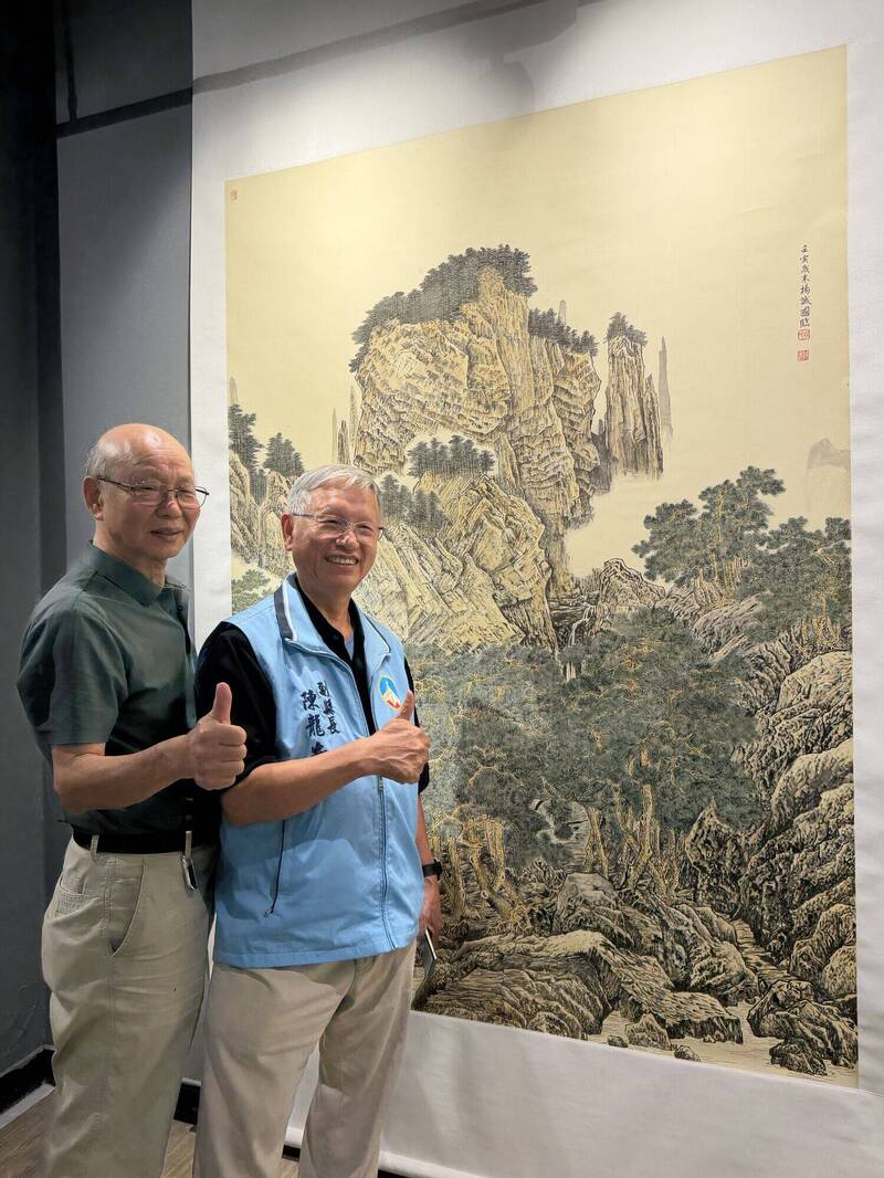 「金門許信良」楊誠國水墨畫展秀7幅臨摹巨作 把握8/12最後一天