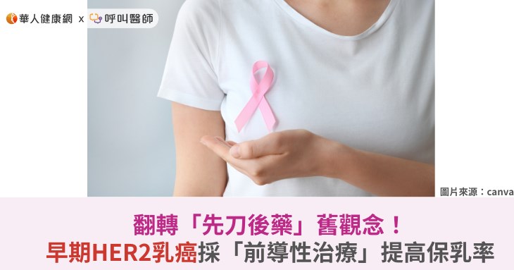 翻轉「先刀後藥」舊觀念！早期HER2乳癌採「前導性治療」提高保乳率