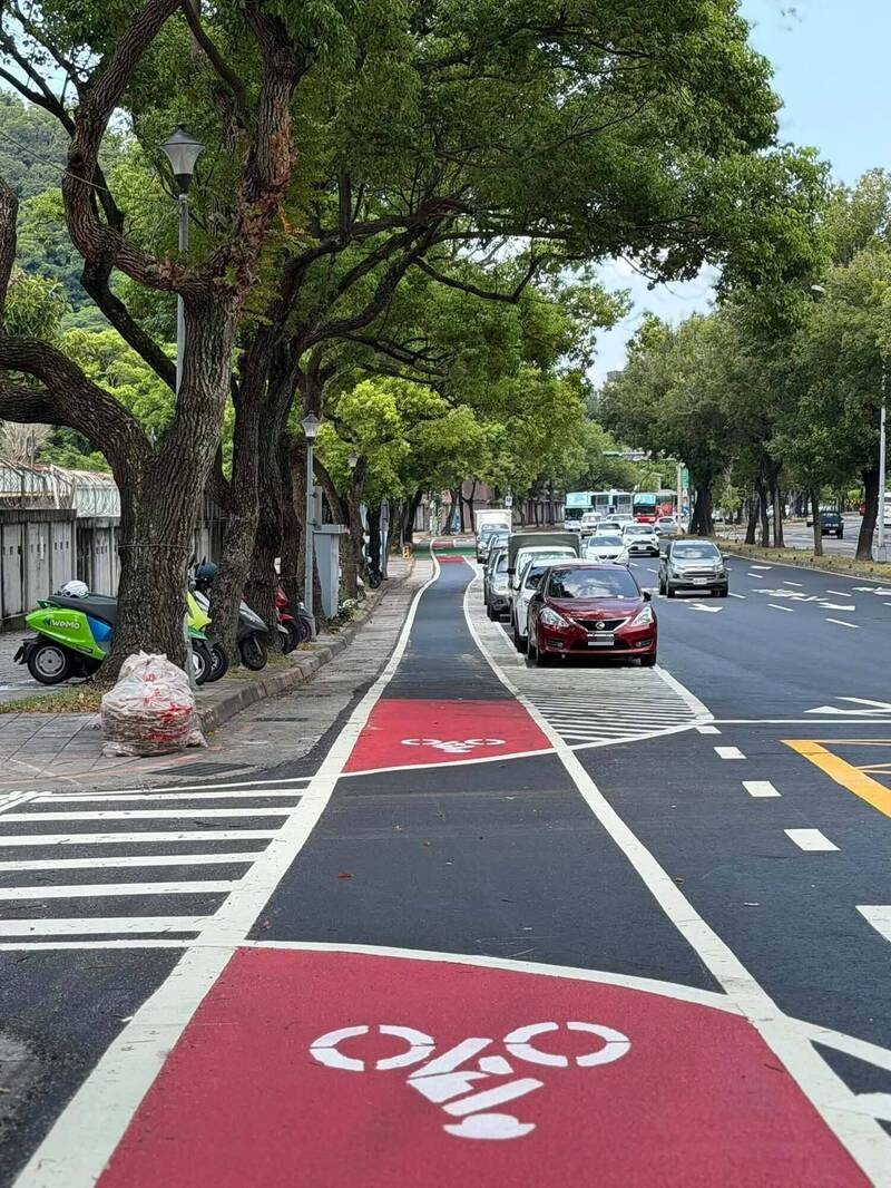 士林至善路增設保護型自行車道 網友評價兩極
