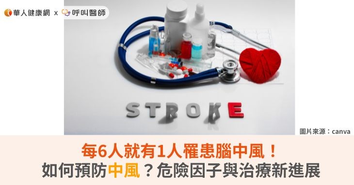 每6人就有1人罹患腦中風！如何預防中風？危險因子與治療新進展