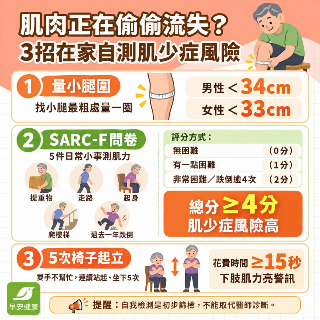 肌少症運動怎麼做？肌少症看哪一科、居家檢測與症狀