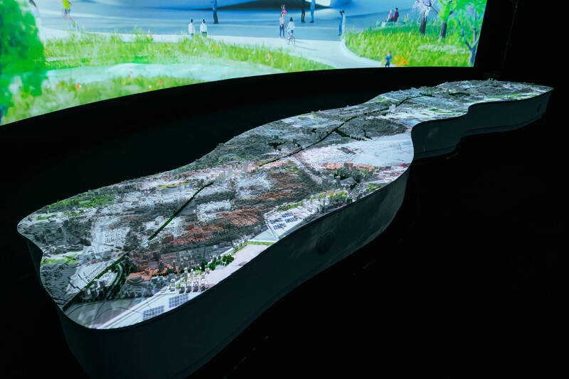 台灣設計展在桃園 鐵路地下化城市再造、透過8.25米模型展現