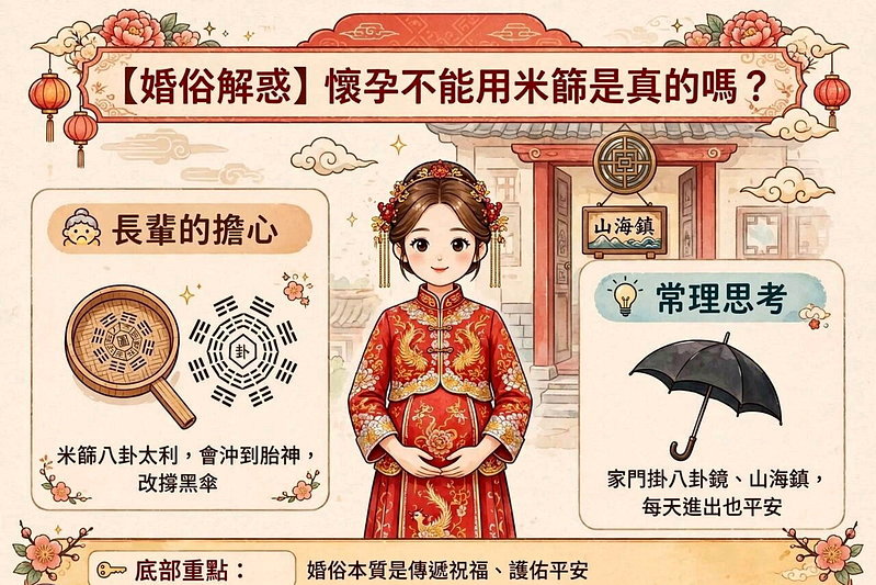 【婚俗解惑】懷孕不能用米篩是真的嗎？
