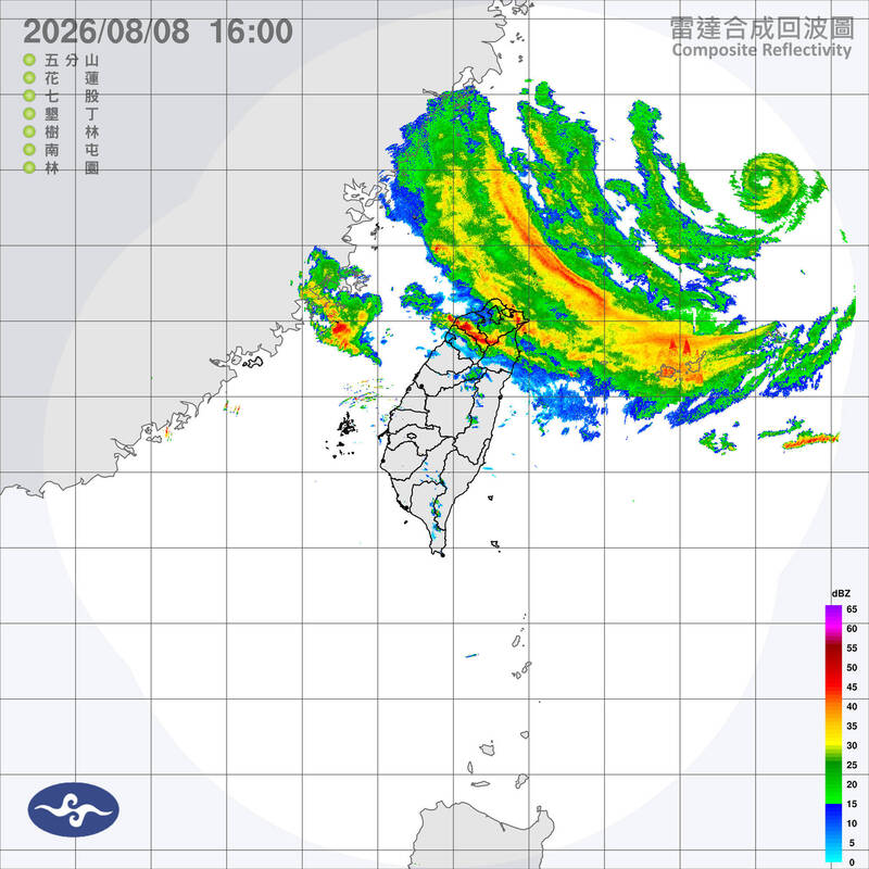 白海豚最新風雨預測出爐!4縣市山區雨量、6區域風力達停班課
