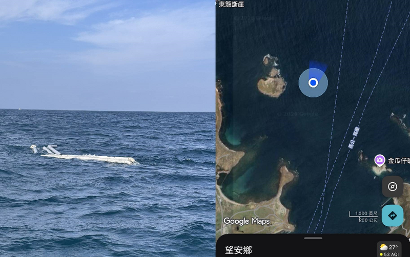 走「望將水道」小心障礙物！船筏殘骸擋道