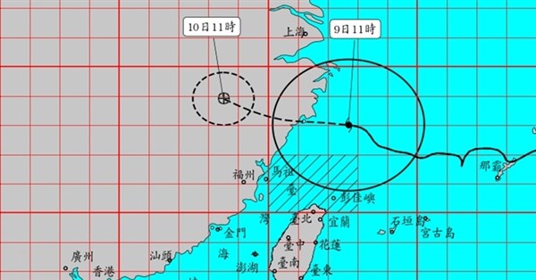 白海豚估下午減弱為輕颱 台北竹苗續防大豪雨