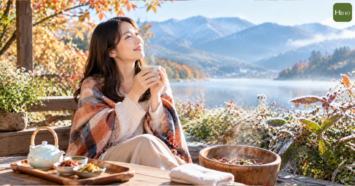 「寒露」中醫養生這樣做！喝 1 茶飲、按 3 穴位、泡藥足湯，就能潤燥止咳、祛寒助眠