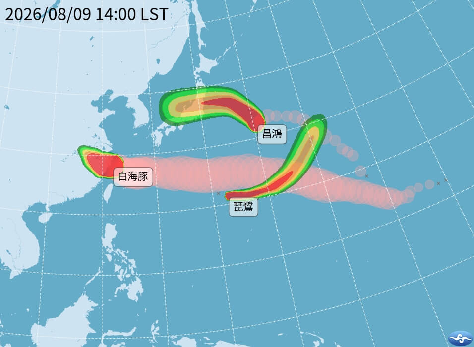 3颱鼎立 颱風琵鷺生成對台無影響
