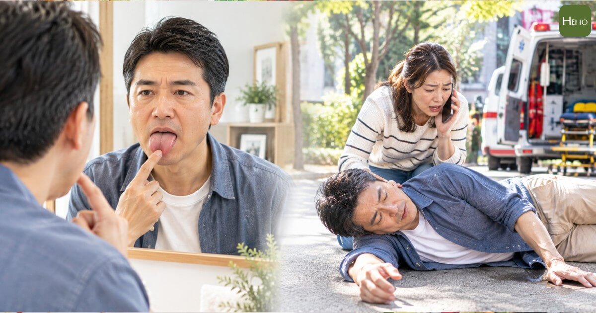 舌頭突歪一邊要小心，恐是腦中風！中醫解析從舌象、舌質與紋路看變化