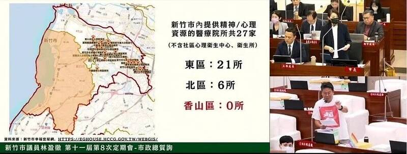 竹市香山區心理諮商需求增  議員林盈徹促加開夜間與視訊諮商
