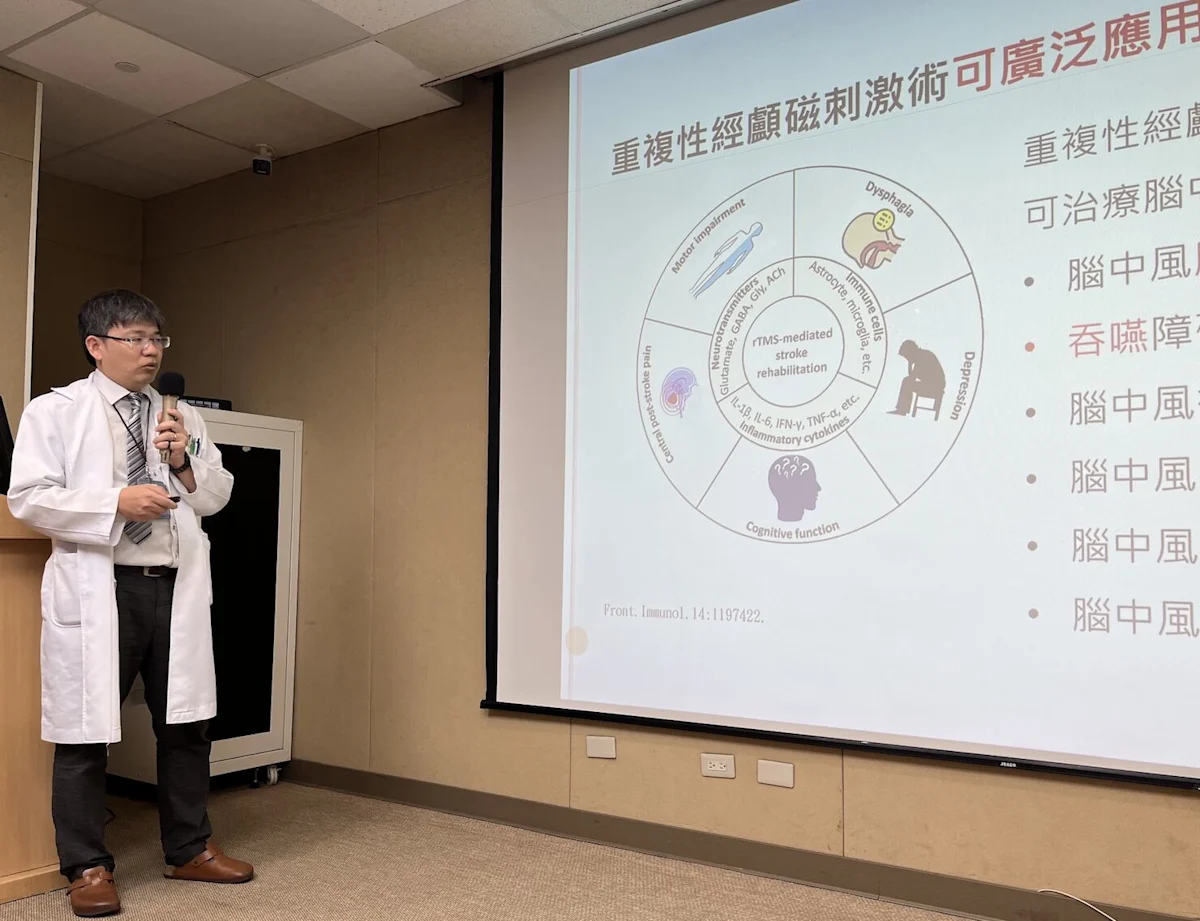 從吞不下口水到生活自理   三總「刺激大腦」助中風患者恢復功能