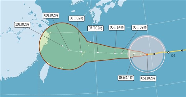 颱風白海豚環流週末影響台灣　吳德榮：鯨魚將成短命颱
