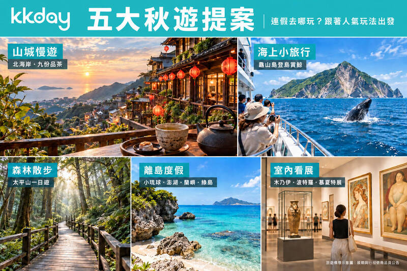 連假去哪？ KKday精選5秋遊提案、Booking.com推5賞月秘境