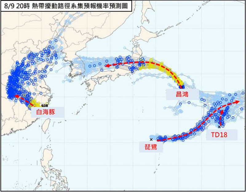 3颱風1低壓共舞！專家曝路徑：西北太平洋熱帶擾動大爆發