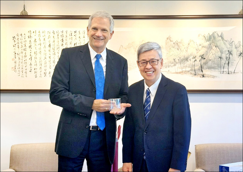 陳建仁會晤德國在台協會處長 台德深化科研合作、人才培育