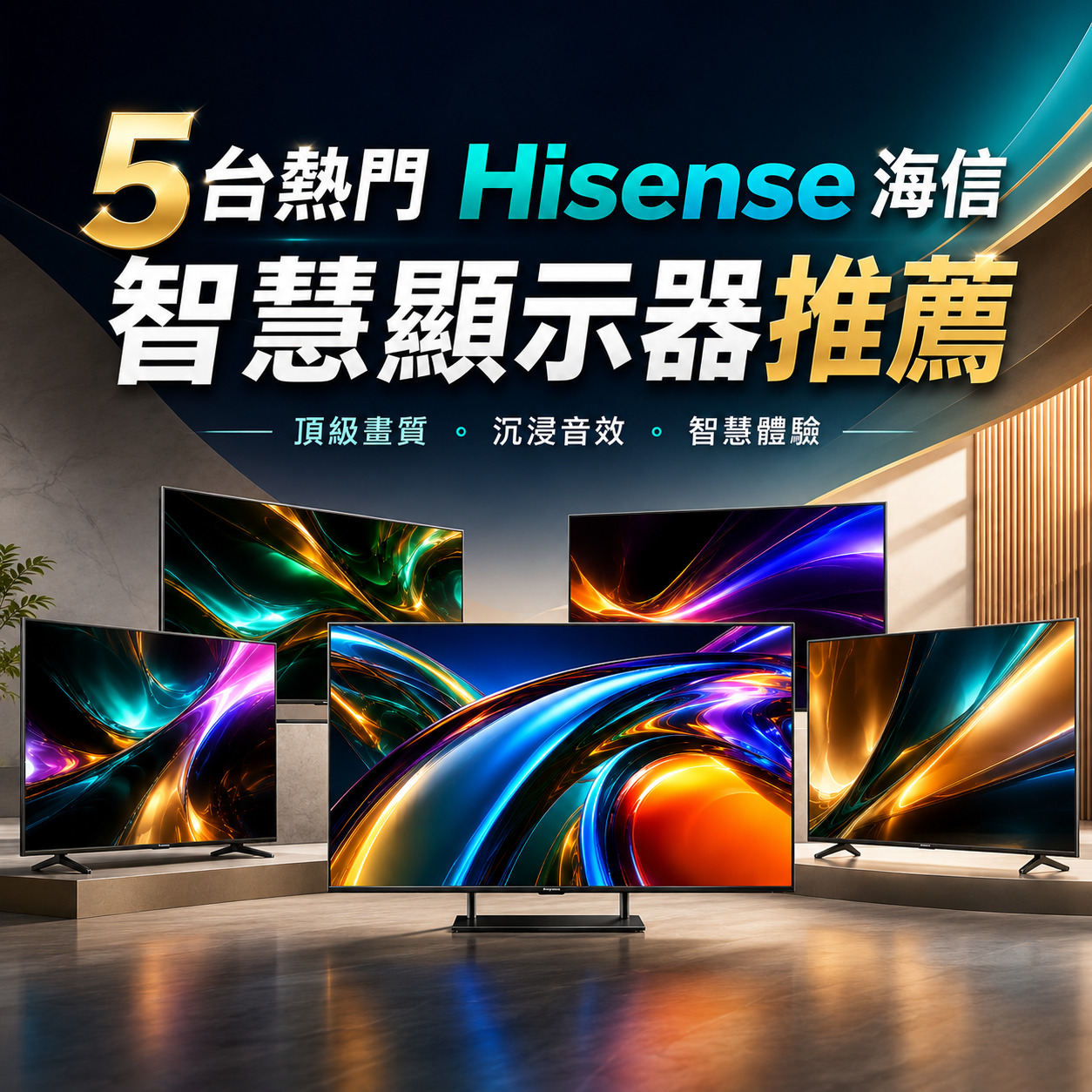 海信智慧顯示器推薦！全球NO.1 RGB MiniLED品牌，5台Hisense熱門機型一次看，打造旗艦級家庭劇院