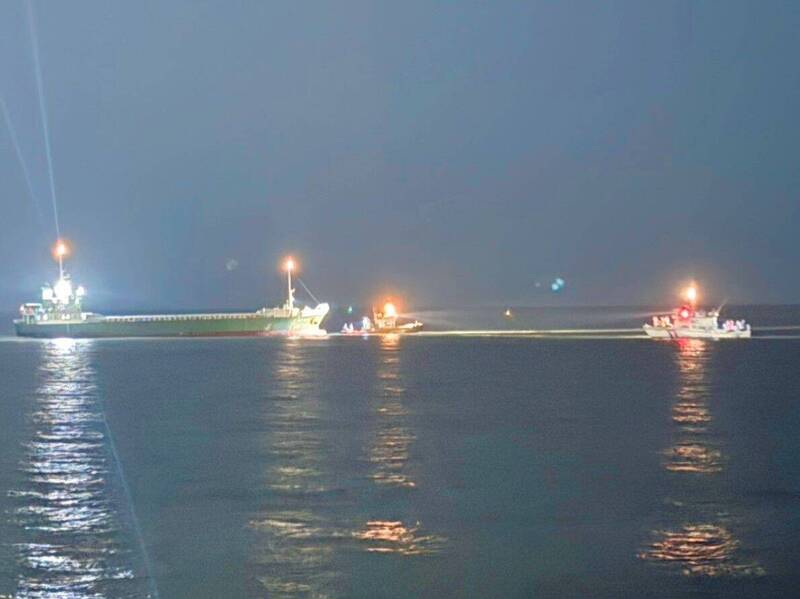長安1號貨輪布袋外海擱淺  澎湖中秋物流受延宕