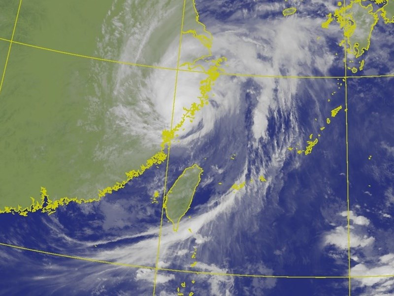 颱風白海豚登陸浙江　未來一週中南部易有陣雨[影]