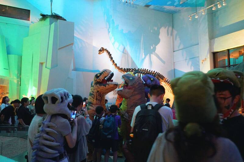 科博館「一天限定」夜未眠 秒變「台版侏儸紀公園」