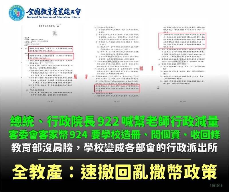 客家幣申報惹議 全教產批學校變行政窗口 客委會：增個人申請管道