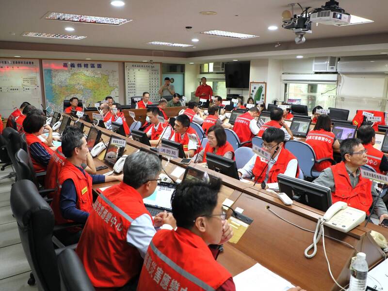 薔琵颱風來襲 嘉義縣政府啟動整備會議 提醒民眾嚴防強風豪雨