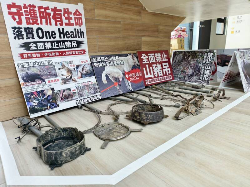 新北推山豬吊獸鋏回收獎勵除58件陷阱