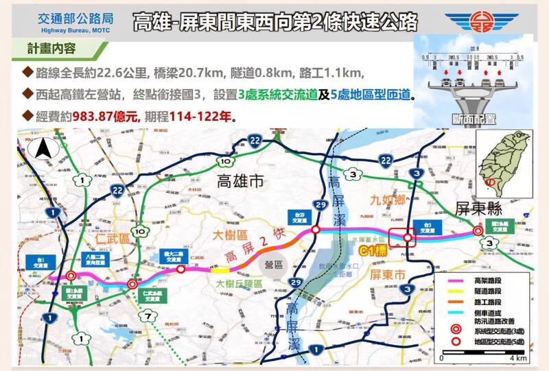 高屏二快9/28動工  行政院長卓榮泰親主持