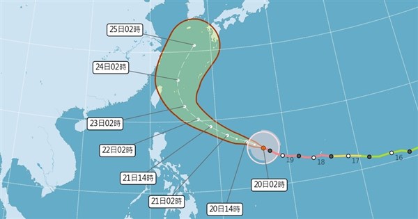 吳德榮：歐洲模擬颱風薔琵登陸機會高　23、24日風雨最劇
