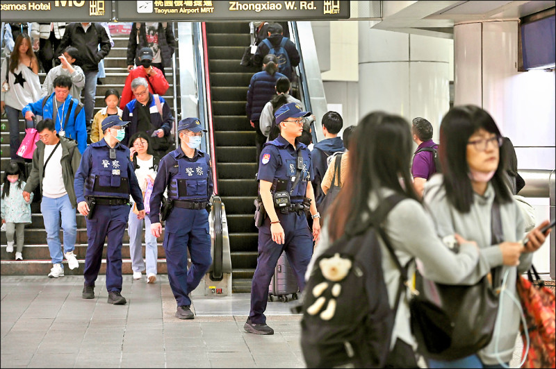 北捷日運量227萬人次 捷警日僅103人