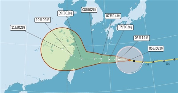 颱風白海豚路徑不確定性增　吳德榮：8日北轉角度為對台威脅關鍵