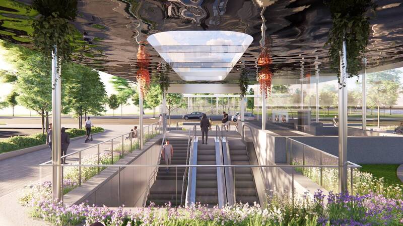 中捷藍線地下車站建築設計亮相