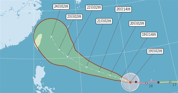 吳德榮：颱風薔琵可能登陸或自台灣近海北轉　風雨威脅不可小覷