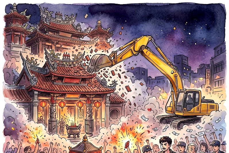 【中壢宮廟兒凌虐惹禍，牽連家族基業！】 —— 盲目溺愛換不來後代體面，制度界限方能護佑門楣長青！